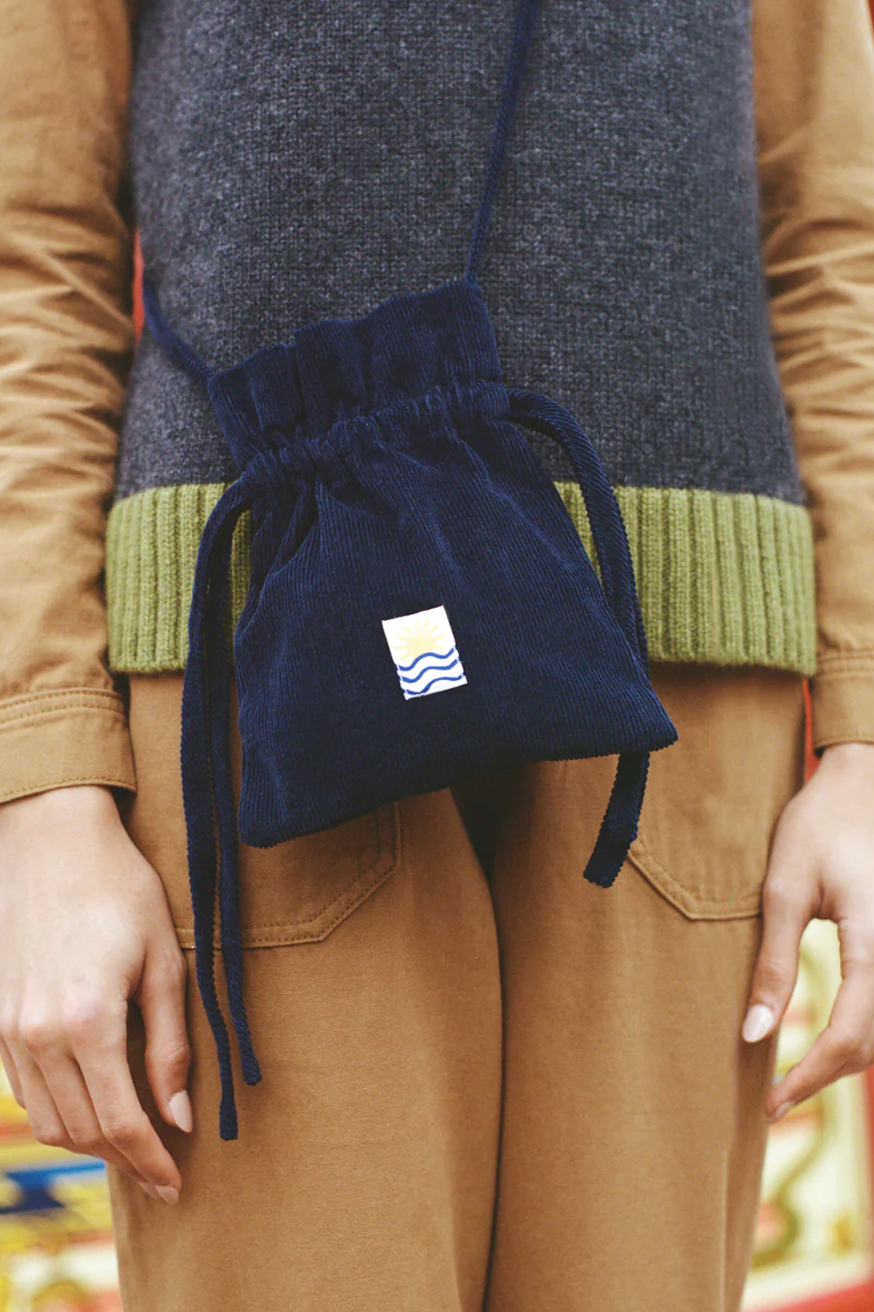 The corduroy drawstring discount pouch