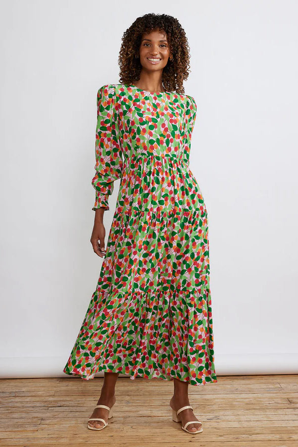 Cherry print sale maxi dress