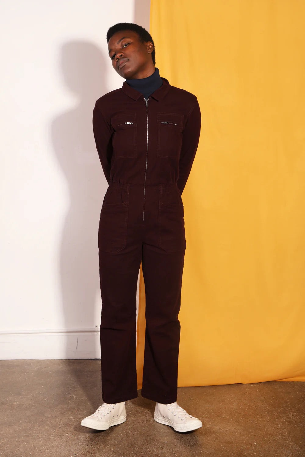 L.F. Markey Danny L/S Boilersuit // Plum