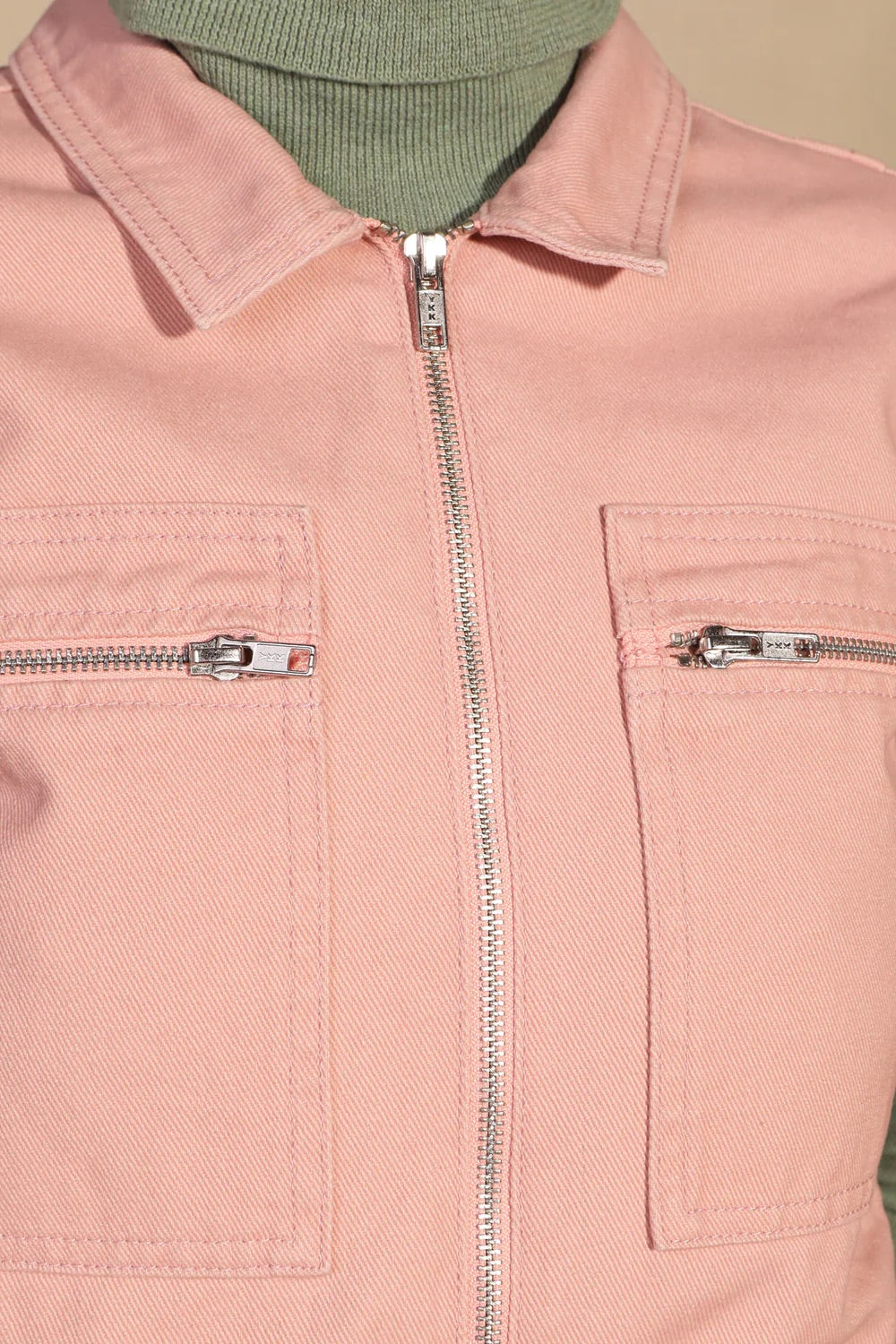 L.F. Markey Danny S/S Boilersuit // Blush