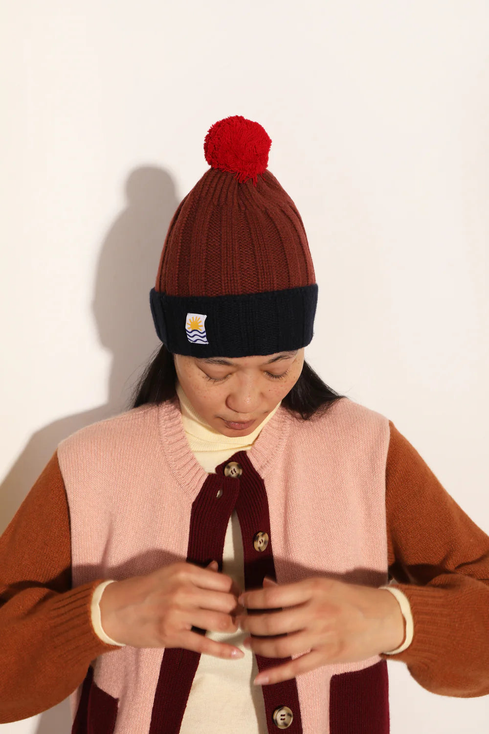 L.F. Markey Pom Pom Beanie // Fawn Multi