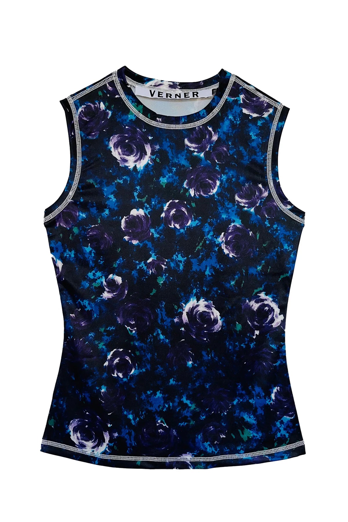 Verner Carnation Tank // Purple /Blue