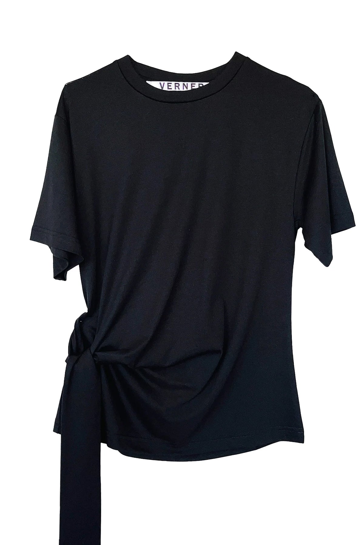 Verner Tie-Up Tee // Black