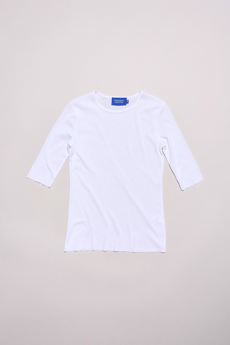 PV Connection Half Sleeve Top // White