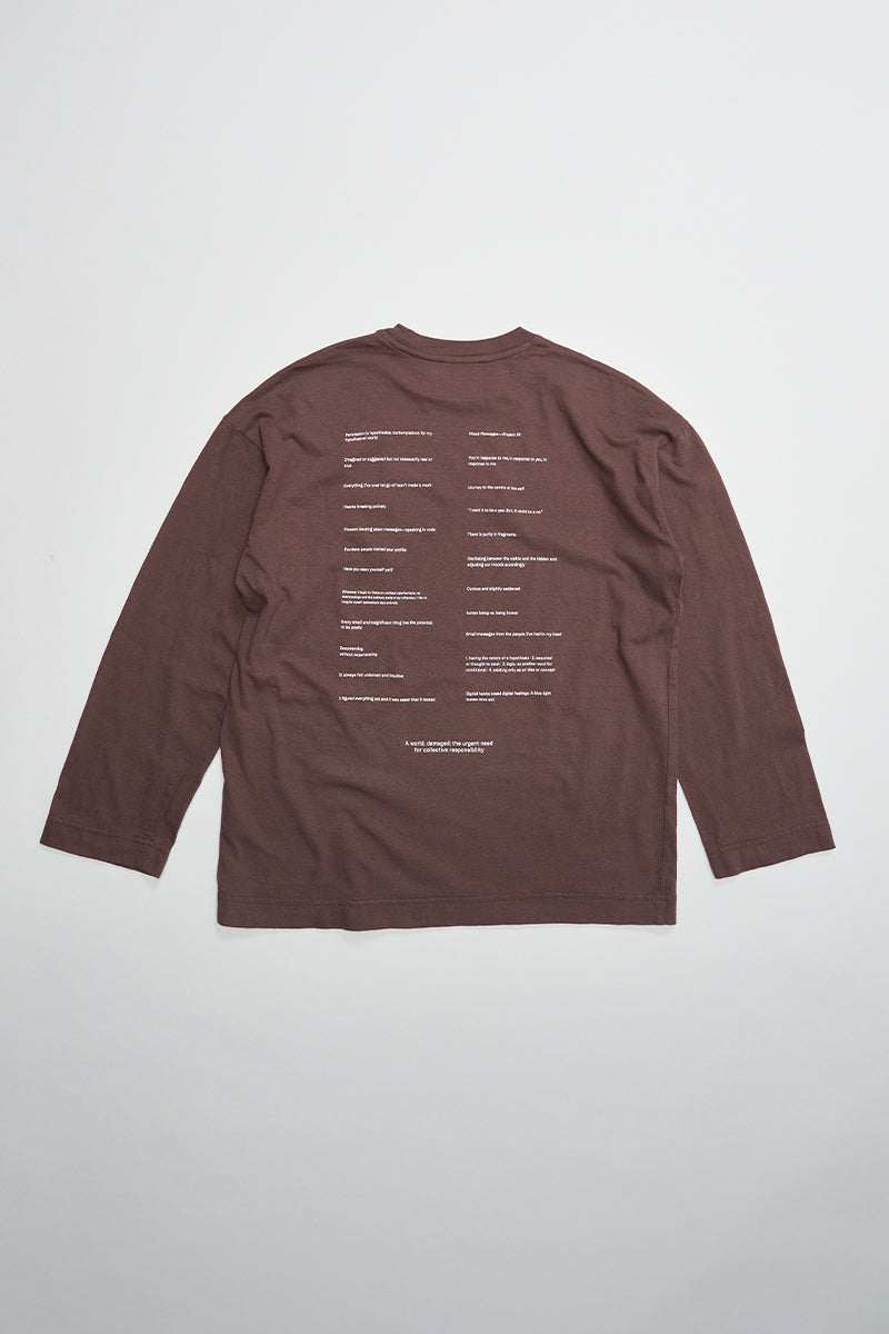 PV Mixed Messages L/S  Tee // Umber