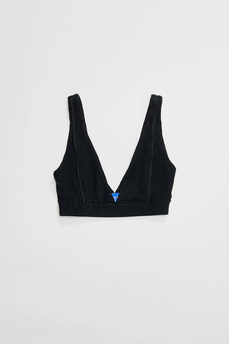 PV Segment Crop Top // Black