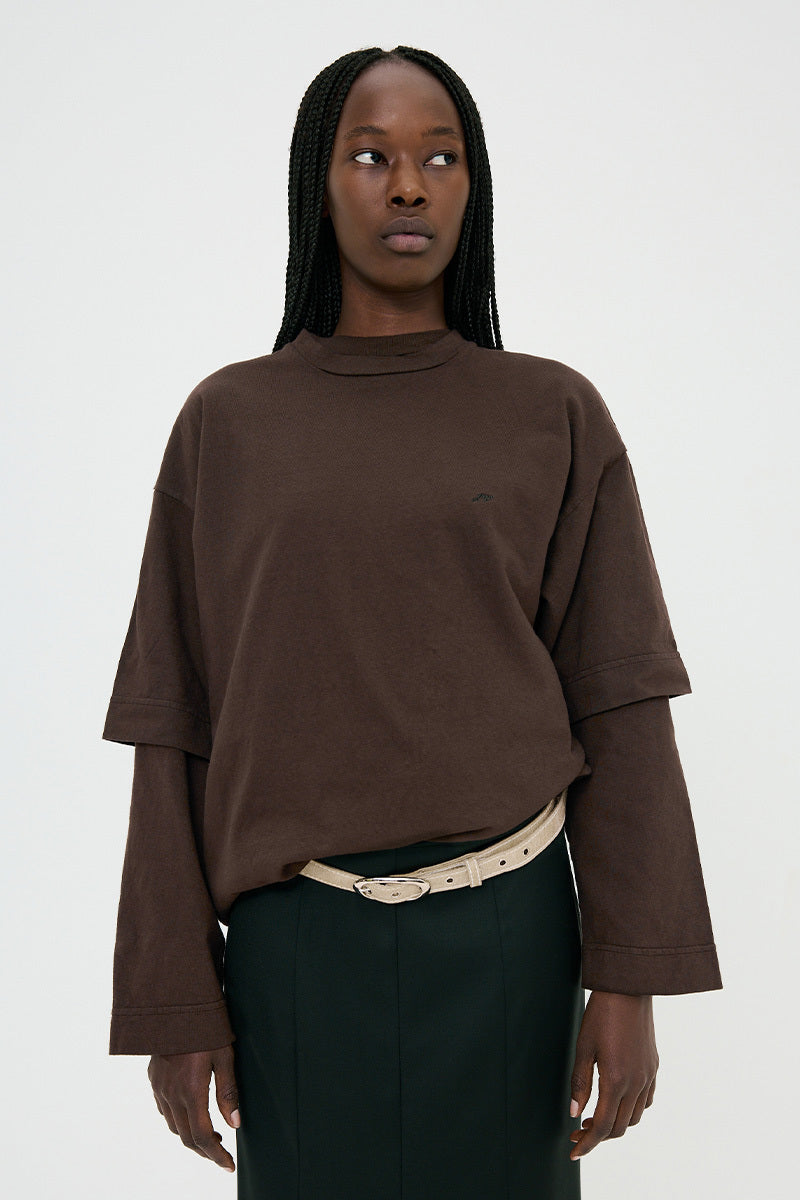 PV Mixed Messages Tee // Umber