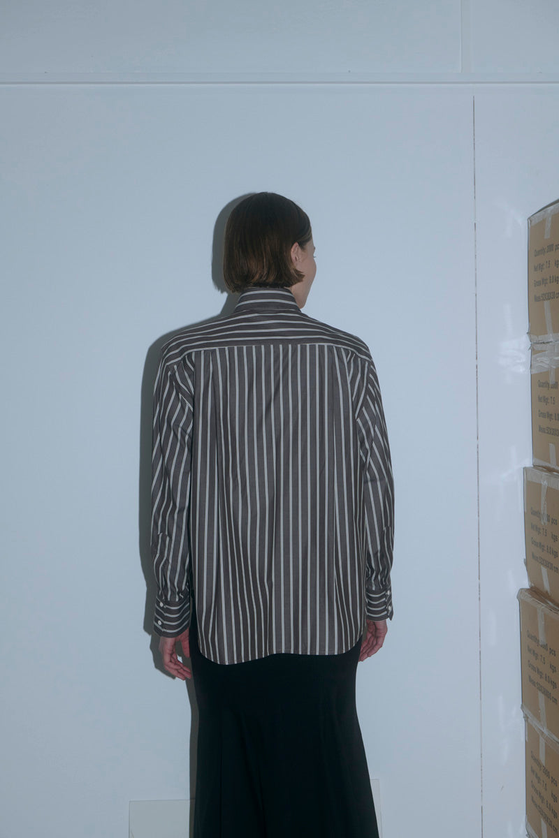 PV Examine Shirt // Umber Stripe