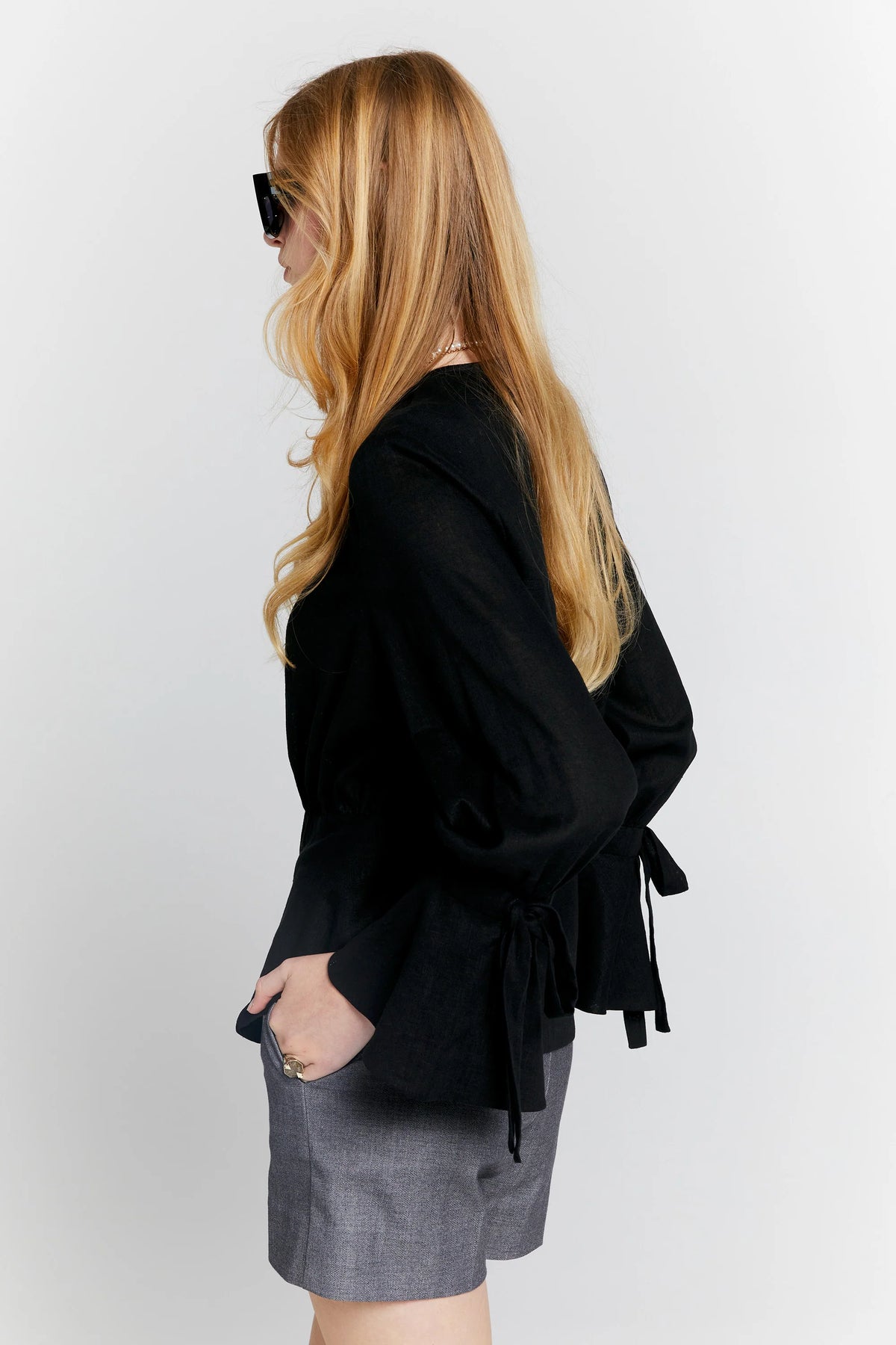 Karen Walker Quest Shirt // Black