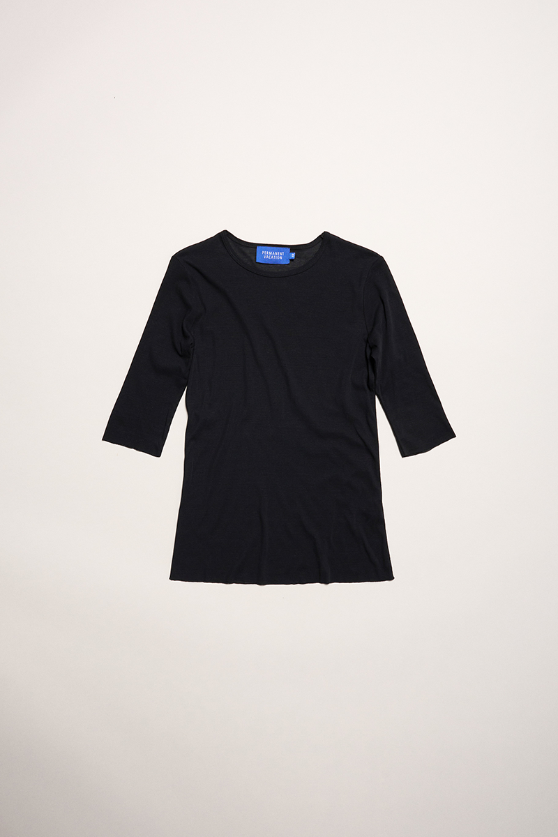 PV Connection Half Sleeve Top // Black