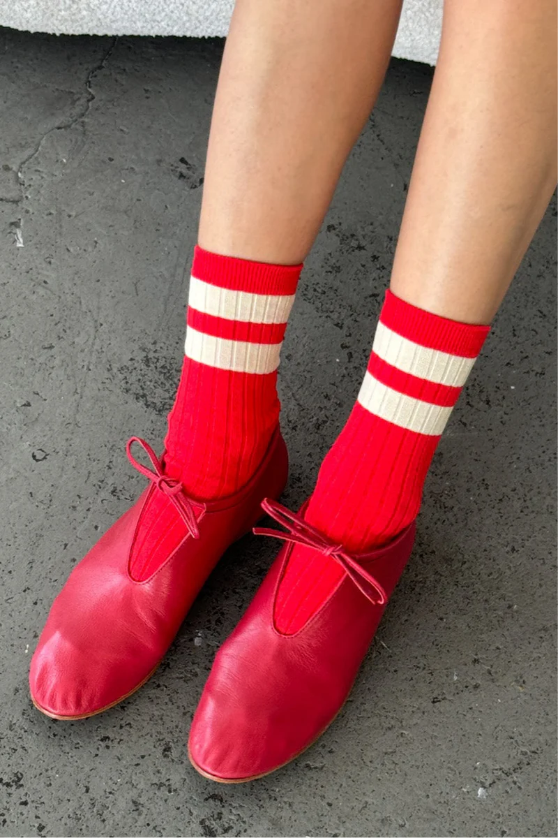 Le Bon Shoppe Her Varsity Socks // Desire