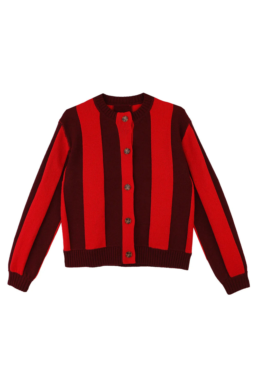 L.F. Markey Ace Cardigan // Burgundy Stripe