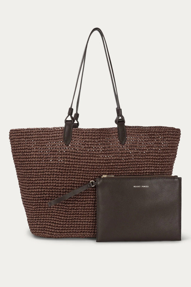 Deadly Ponies Mr Bandit Tote Rush // Mud Raffia