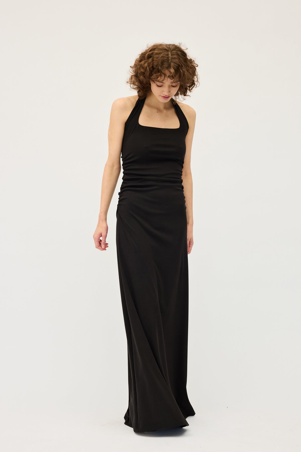 Dominique Healy Helena Halter Dress // Black