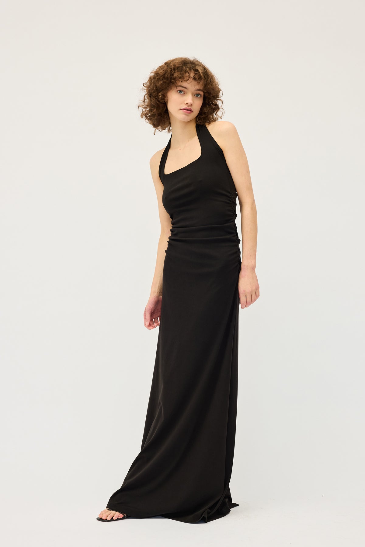 Dominique Healy Helena Halter Dress // Black