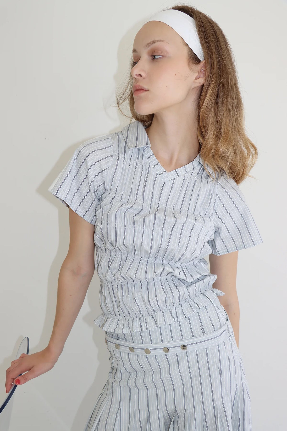 Muse Field Rouched Top // Stripe