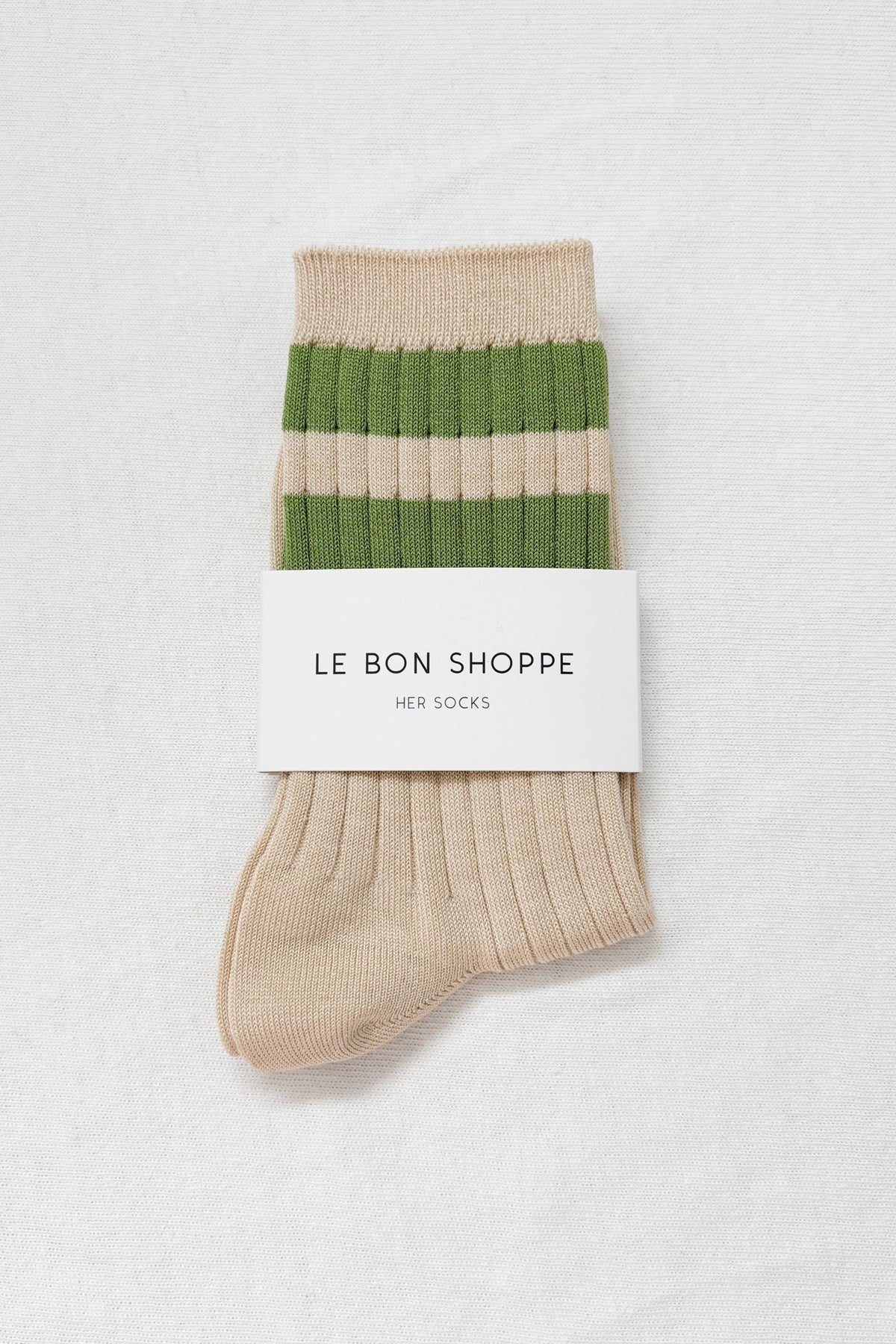 Le Bon Shoppe Her Varsity Socks // Pear