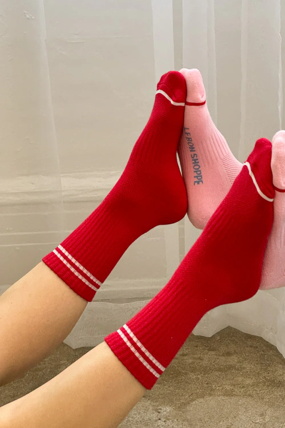 Le Bon Shoppe Boyfriend Socks // Red