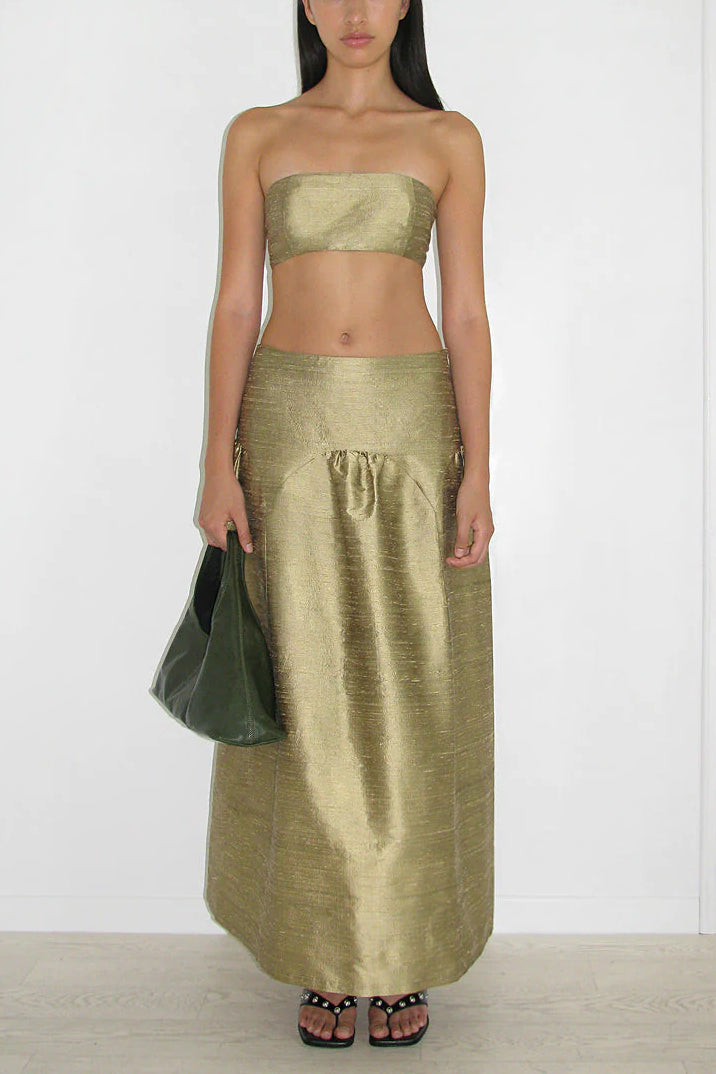 Paloma Wool Pallon Skirt // Gold