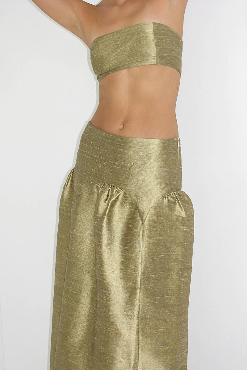 Paloma Wool Pallon Skirt // Gold