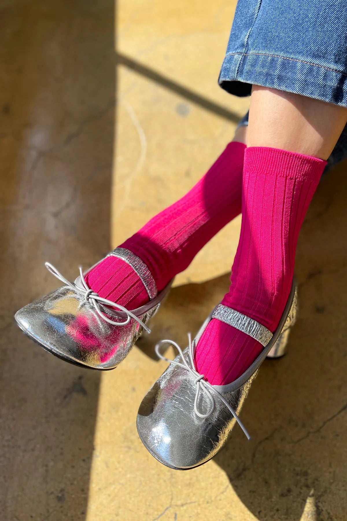 Le Bon Shoppe Her Socks MC Cotton // Fuchsia