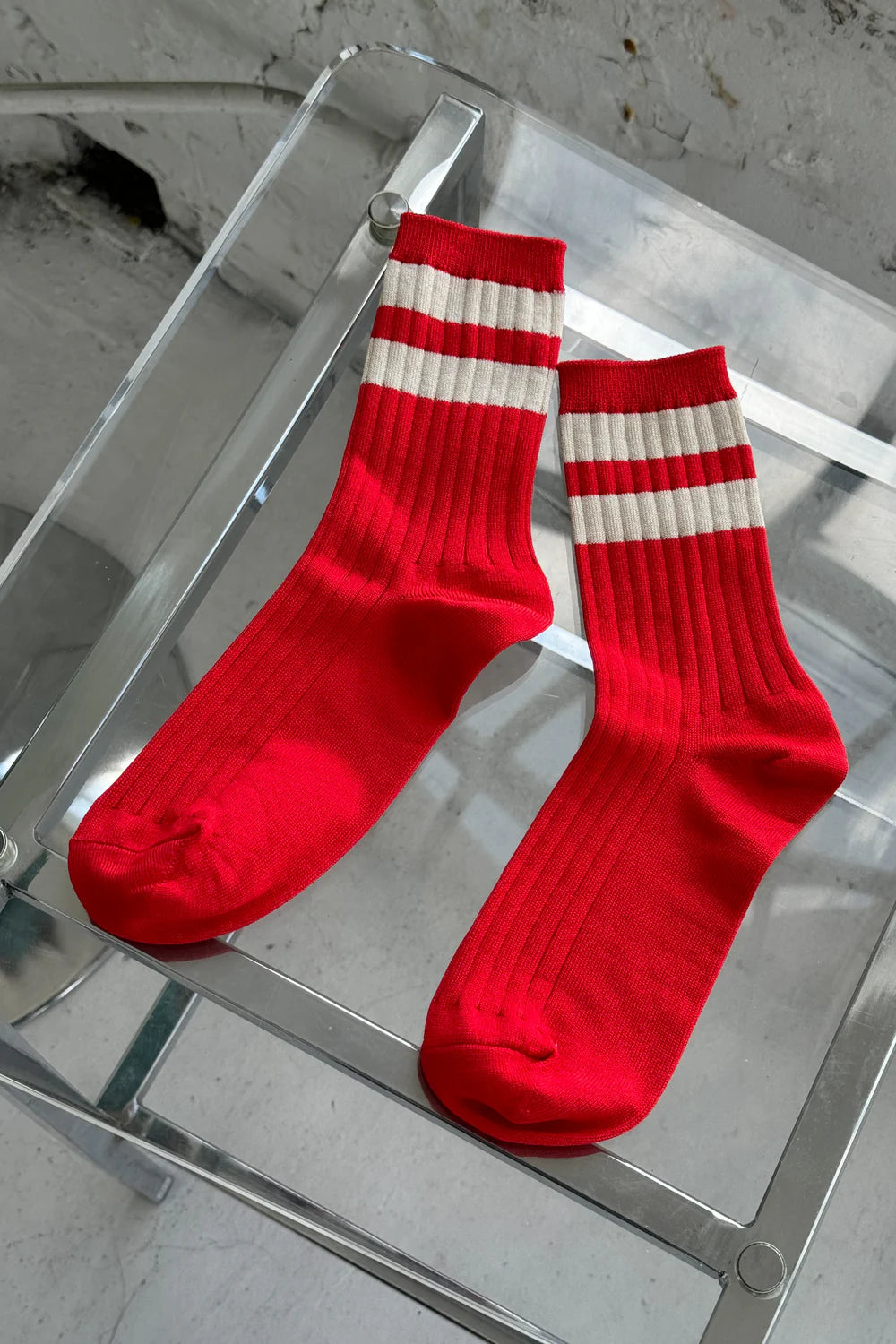 Le Bon Shoppe Her Varsity Socks // Desire