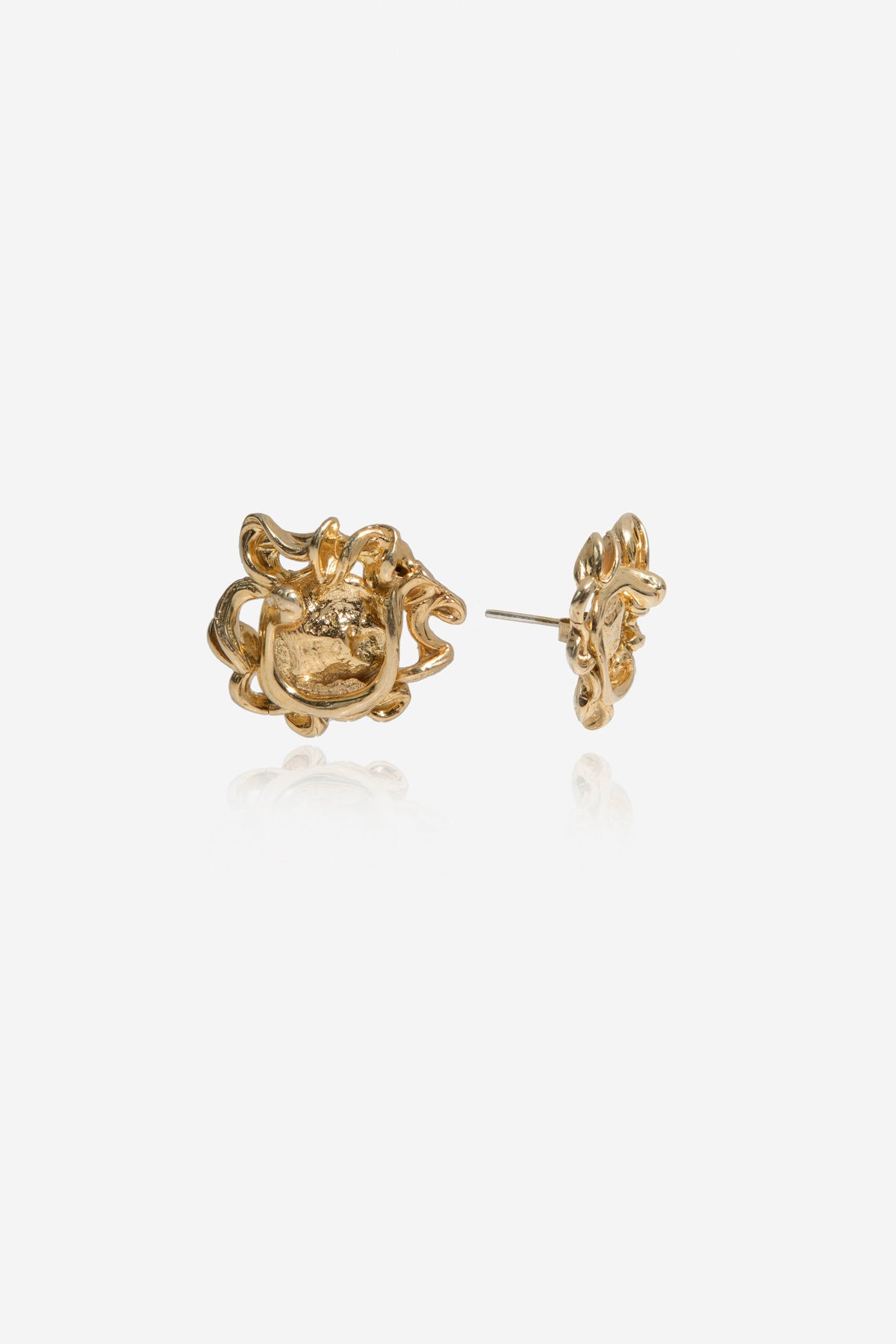 Tilda Medusa Earrings // Gold