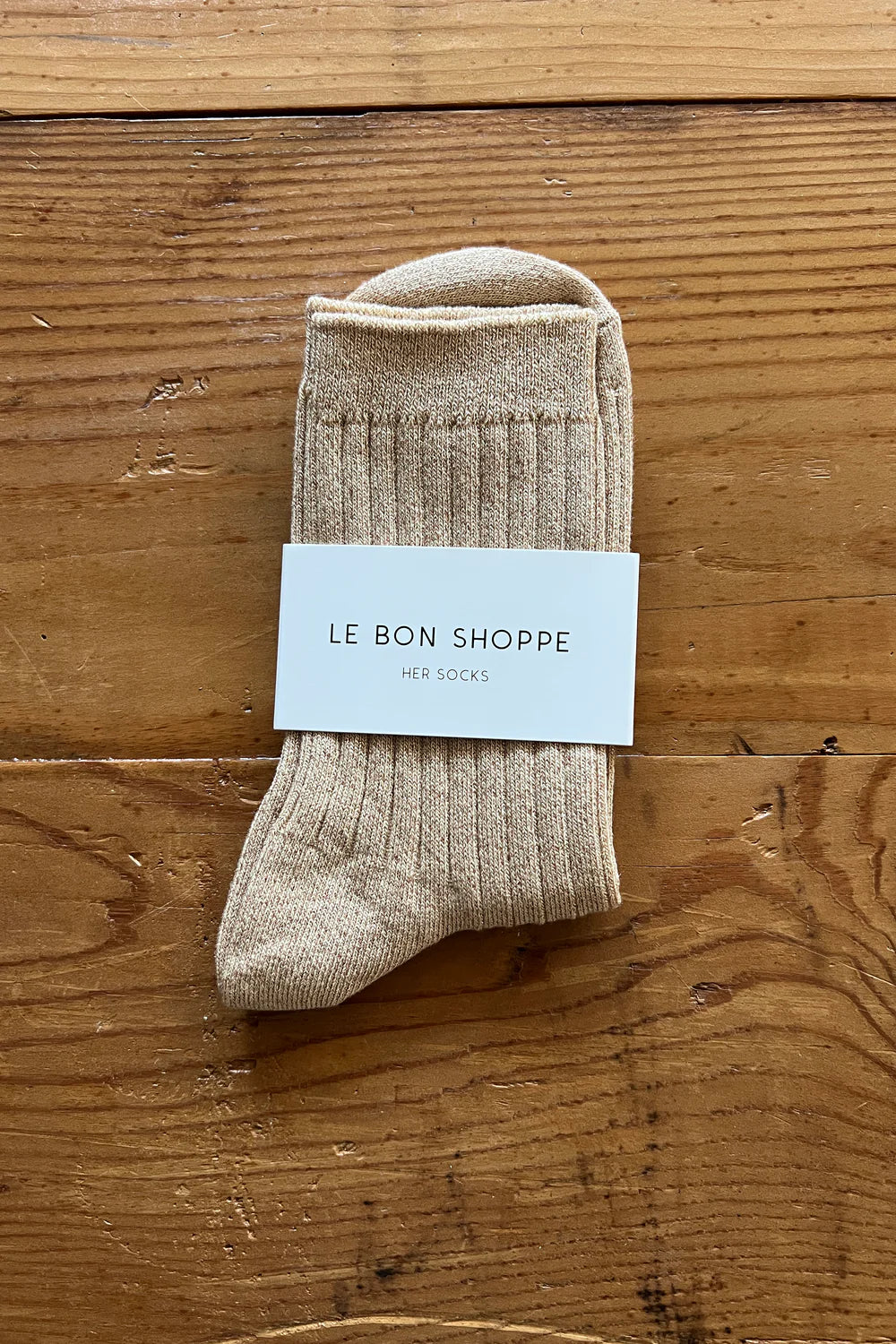 Le Bon Shoppe Her Socks Modal Lurex // Champagne Glitter