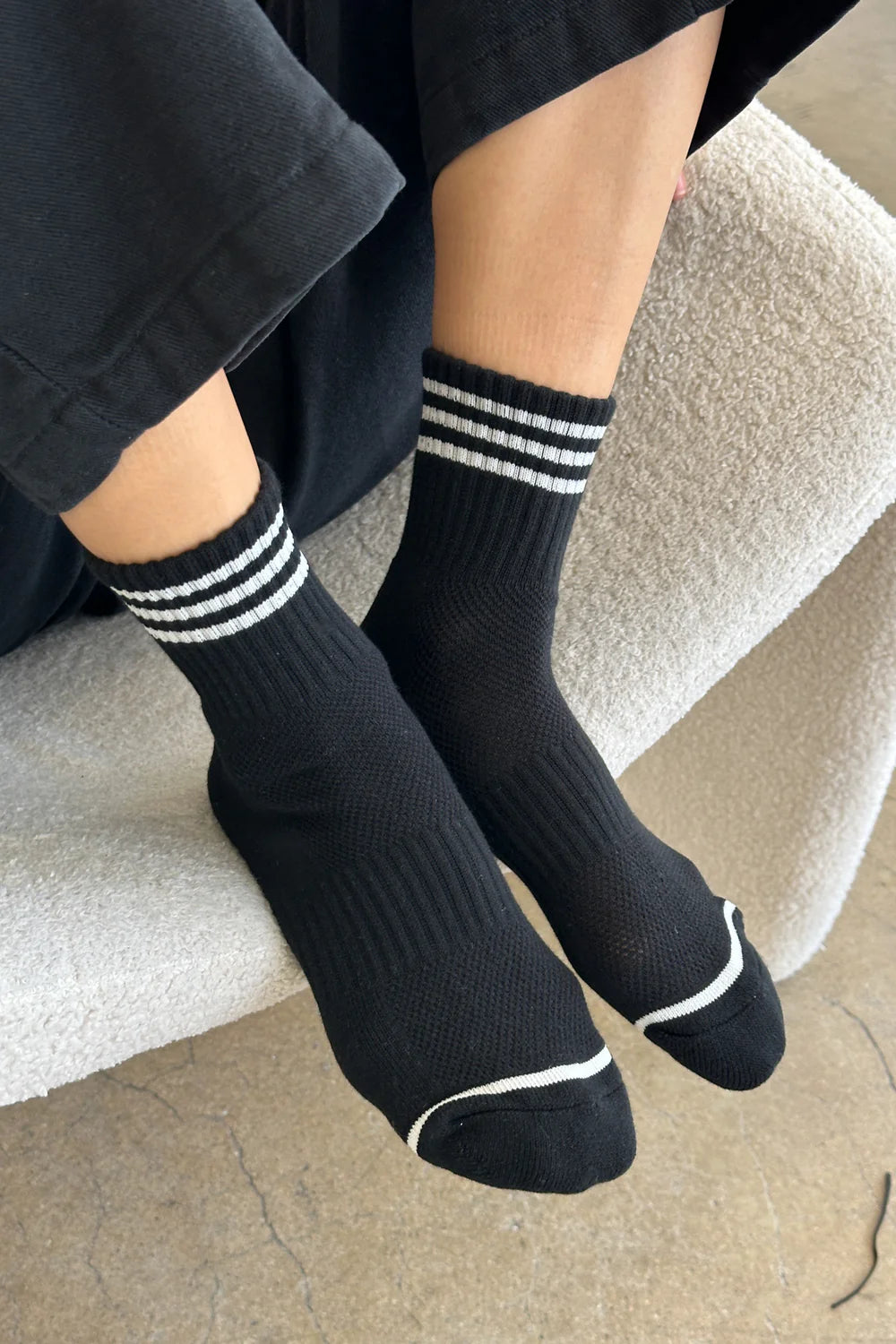 Le Bon Shoppe Girlfriend Socks  // Black