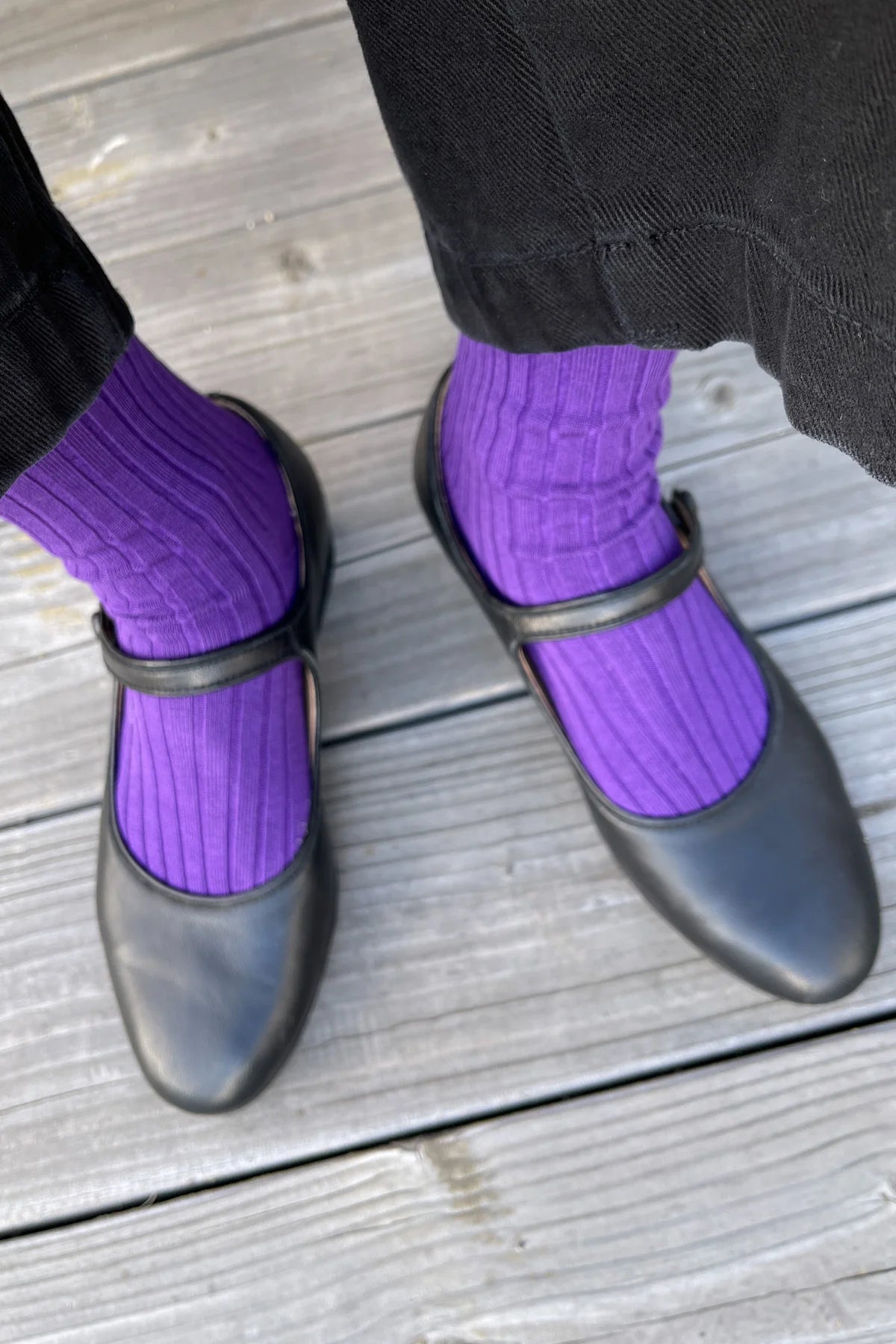 Le Bon Shoppe Her Socks MC Cotton // Eggplant