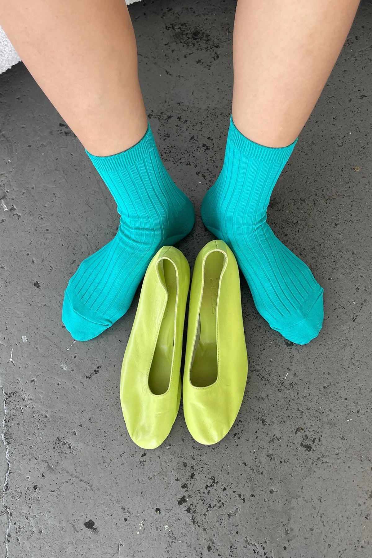 Le Bon Shoppe Her Socks MC Cotton //  Turquoise