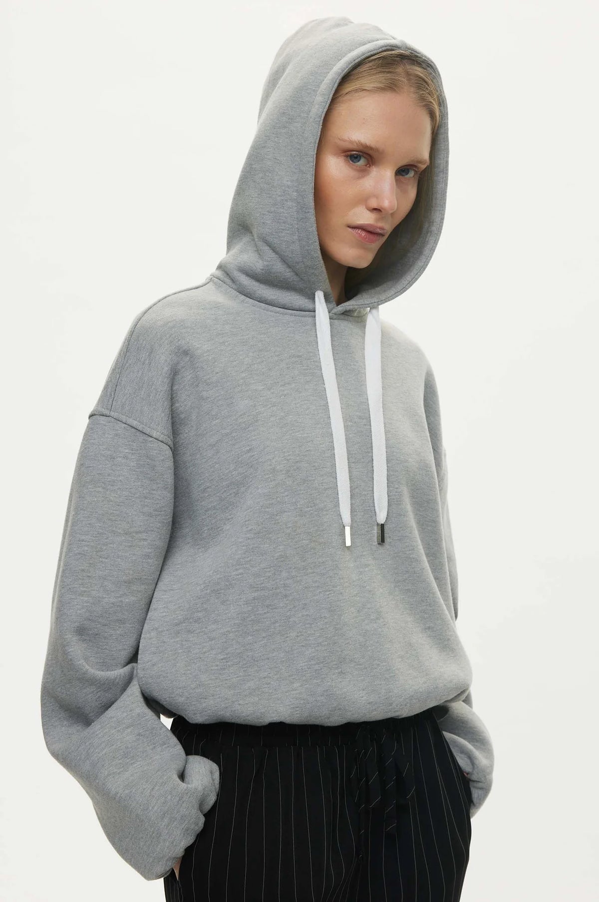 Oval Square Jamie Sweat Hood // Grey Mel