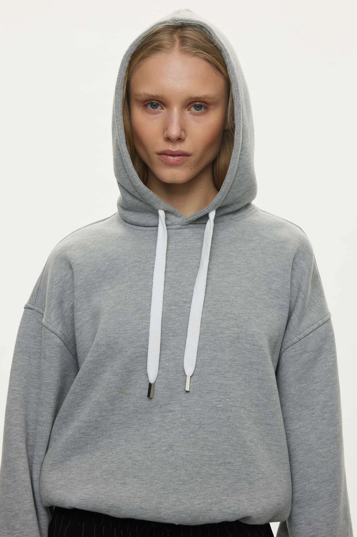 Oval Square Jamie Sweat Hood // Grey Mel