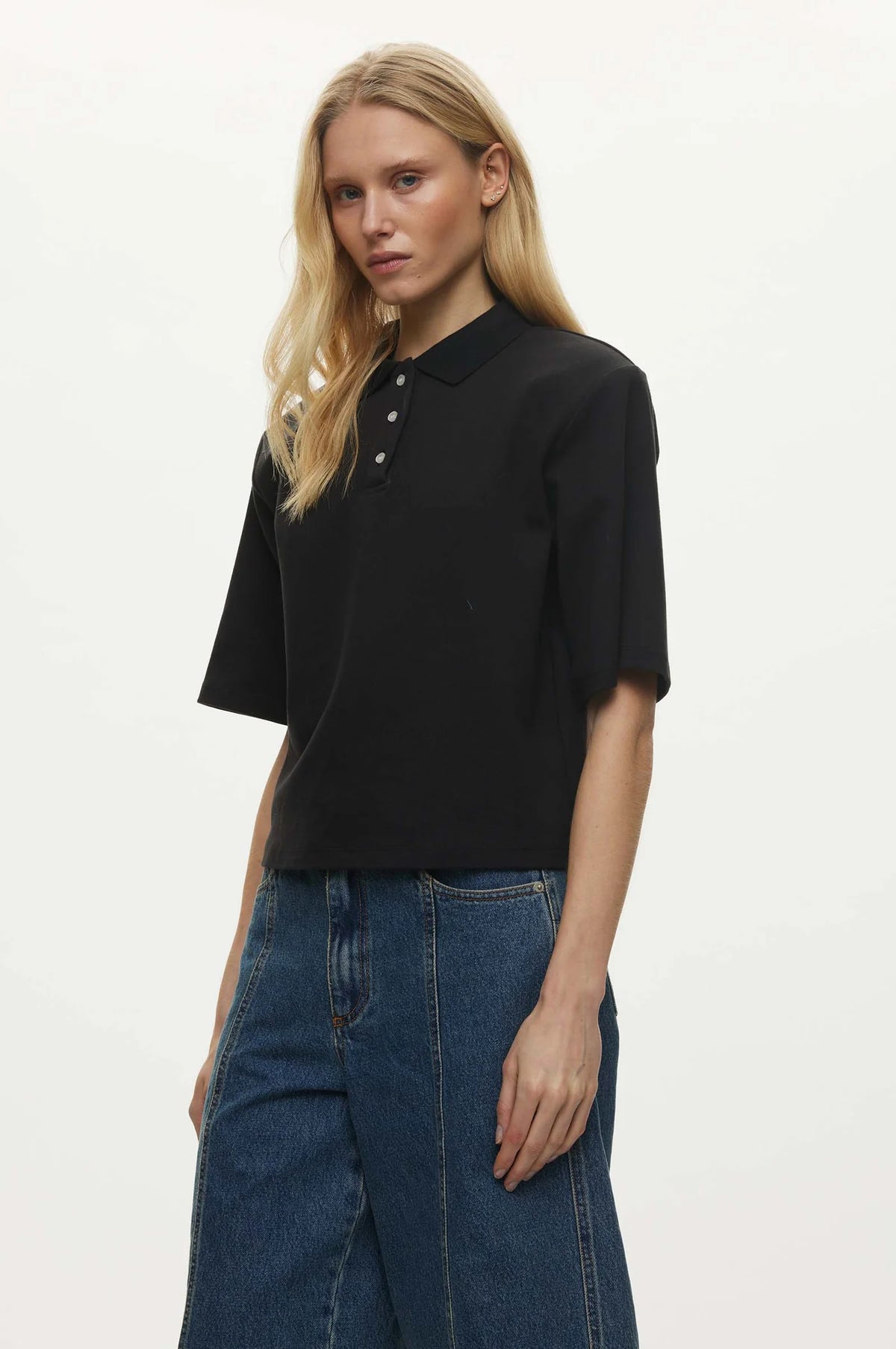 Oval Square Lana Polo // Black