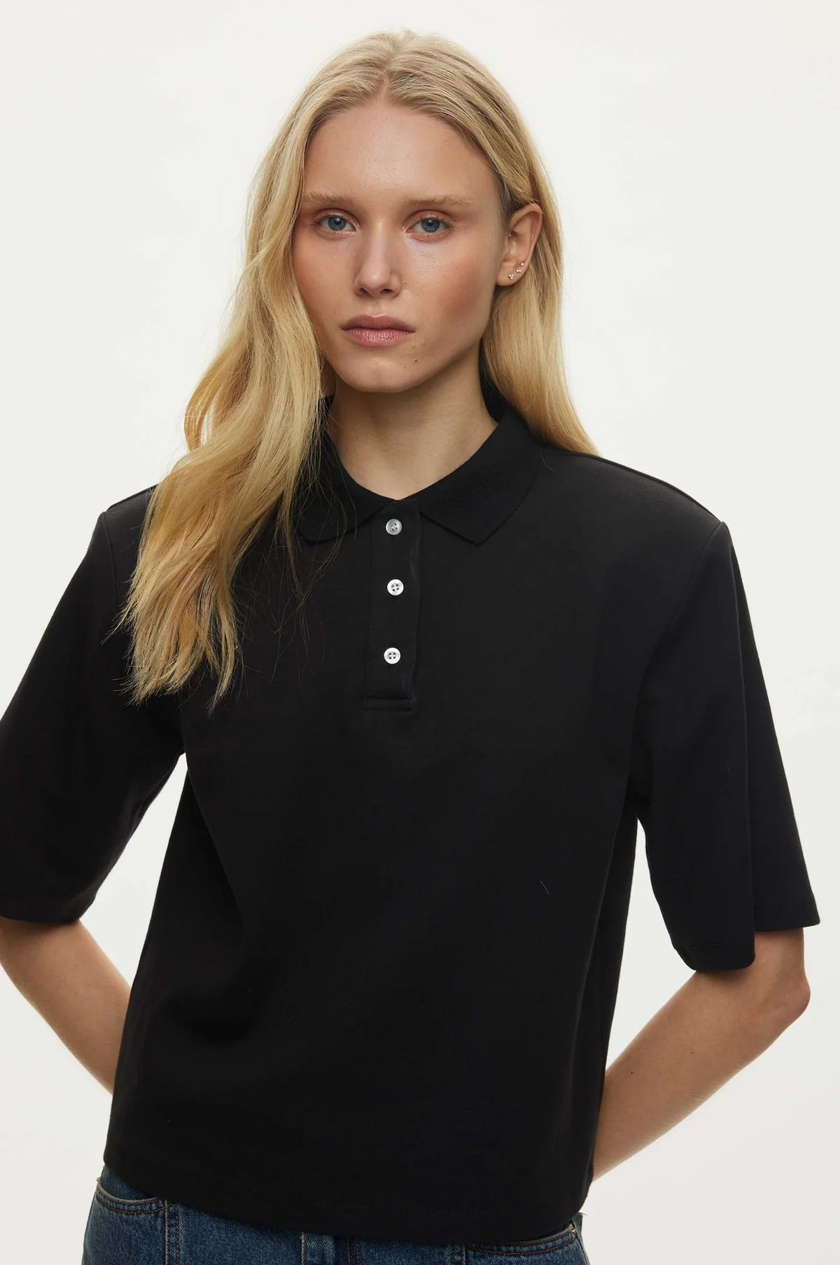 Oval Square Lana Polo // Black