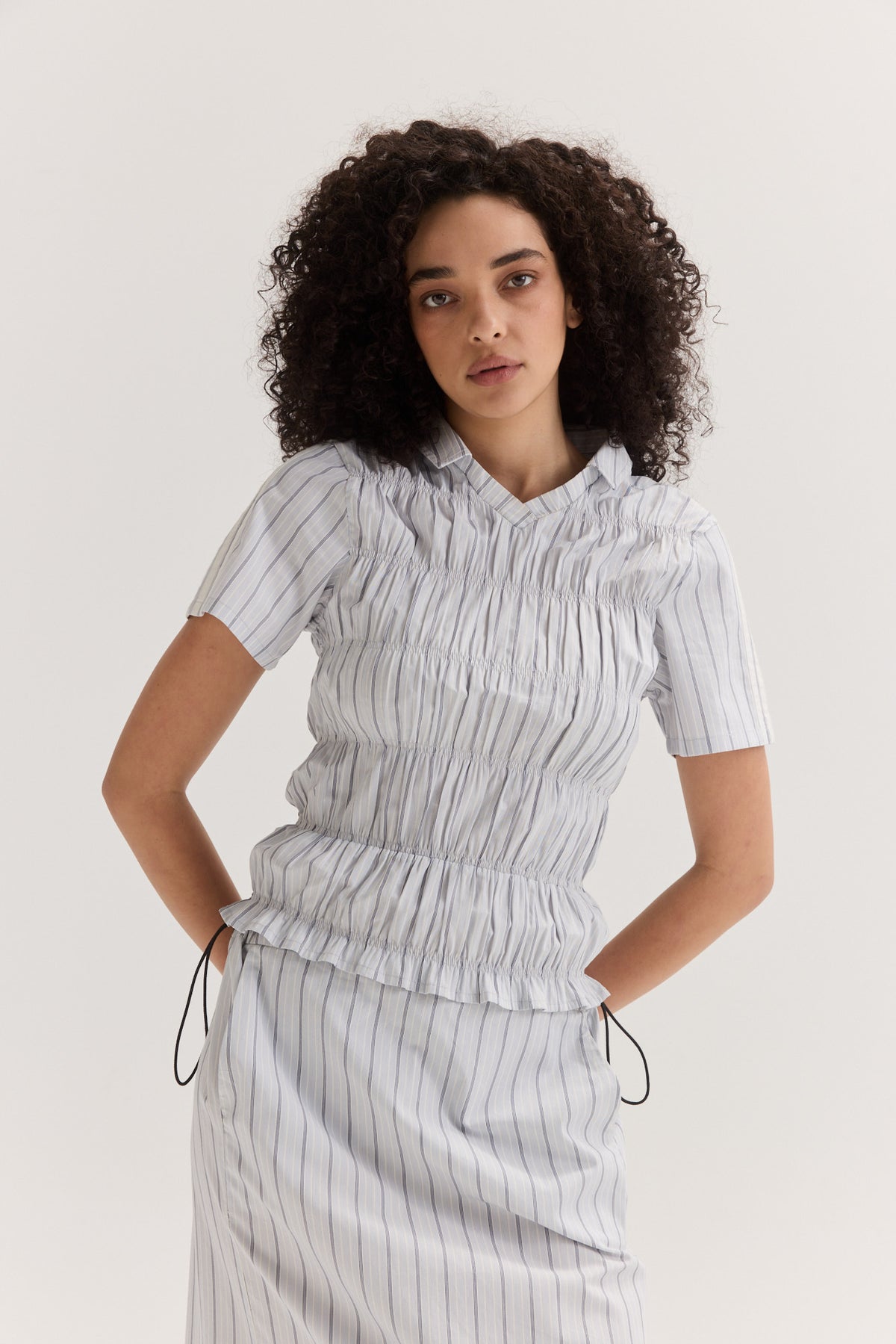 Muse Field Rouched Top // Stripe