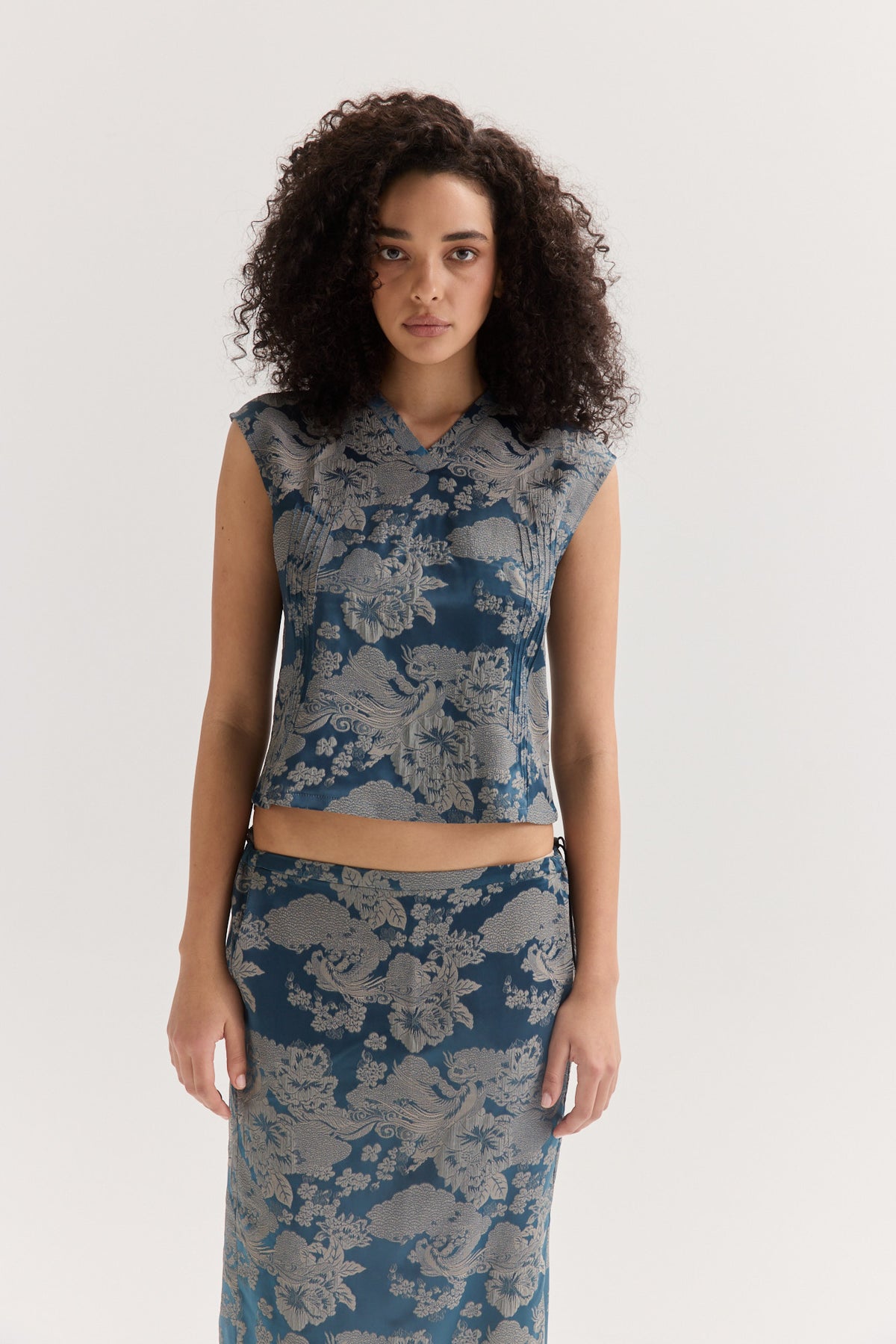 Muse Clio Pintuck Top // Jacquard