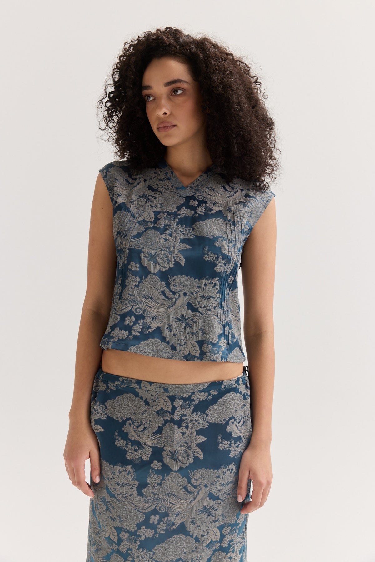 Muse Clio Pintuck Top // Jacquard