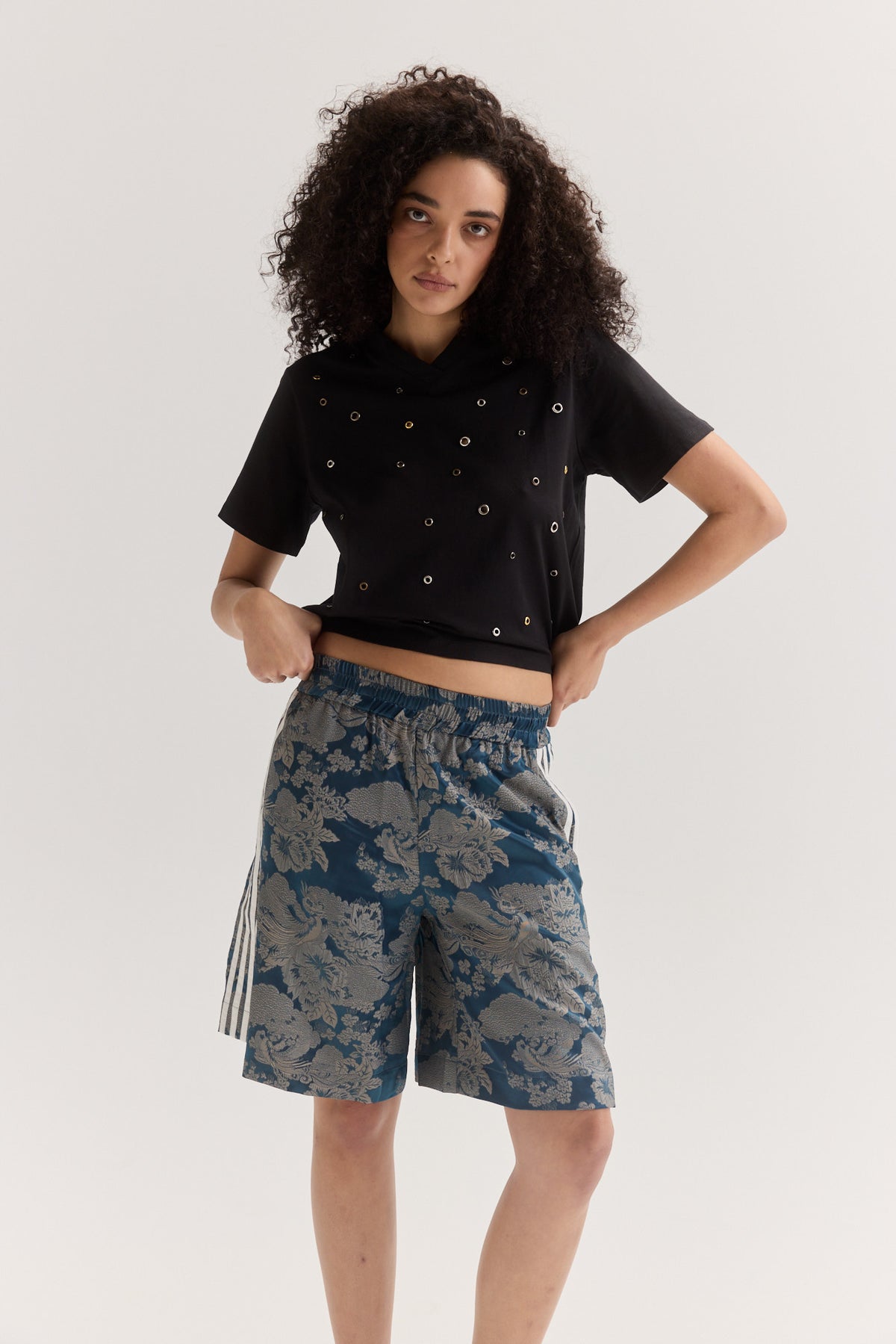 Muse Seb Shorts // Blue Jacquard