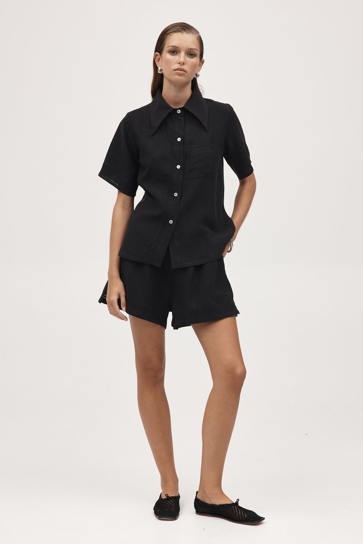 Marle Sunny  Shirt // Black