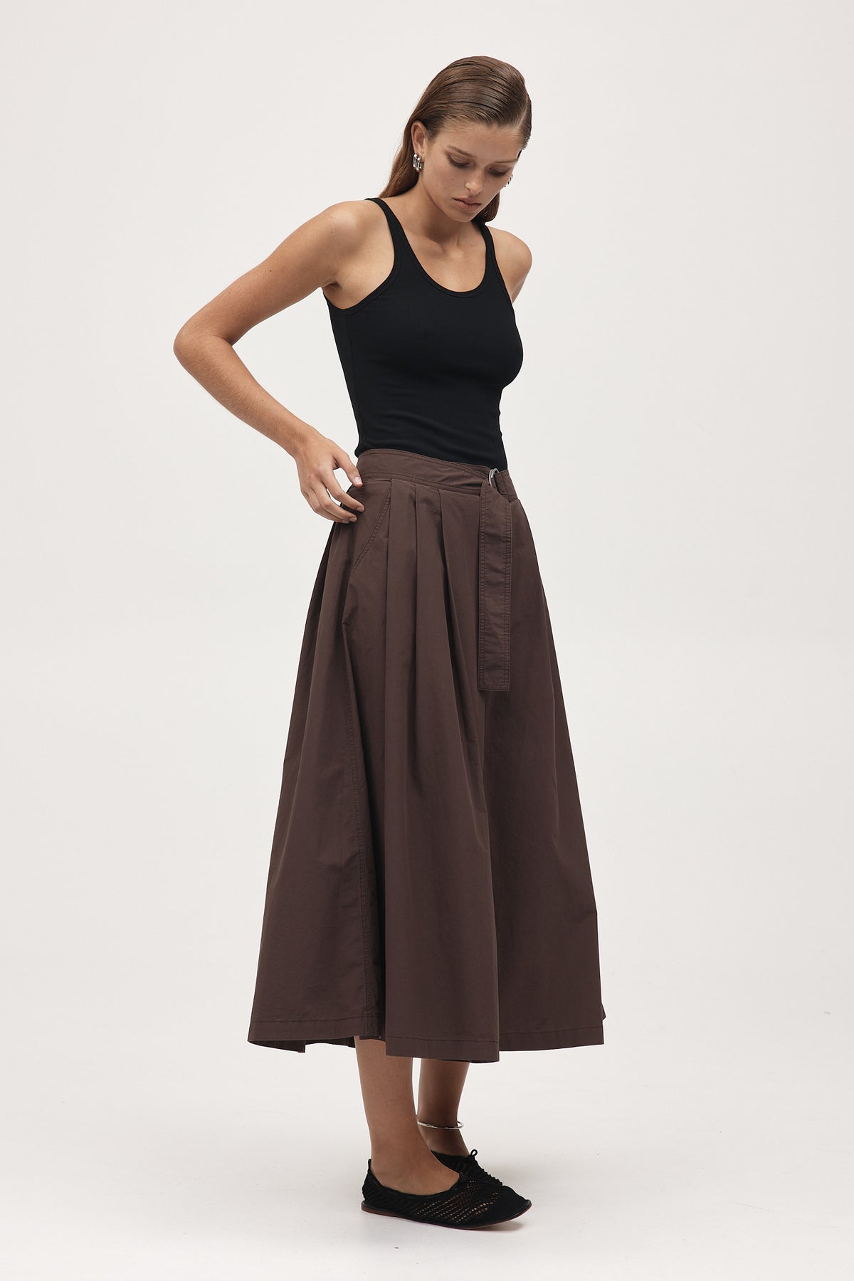 Marle Henry Skirt // Choc