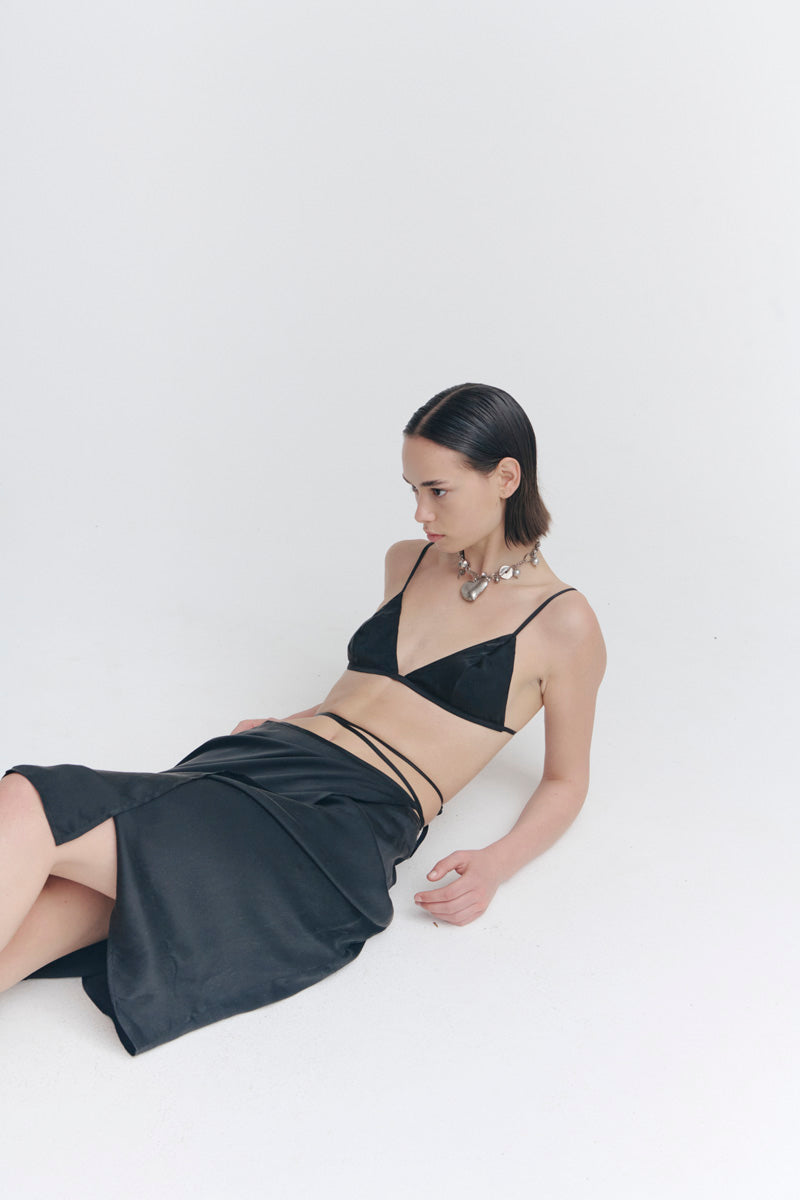 PV Axis Crop Top // Black