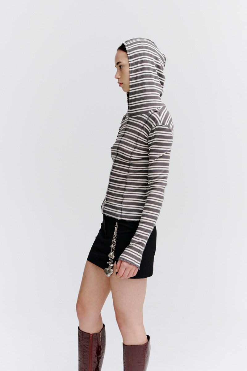 PV Segment Hooded Top // Stripe