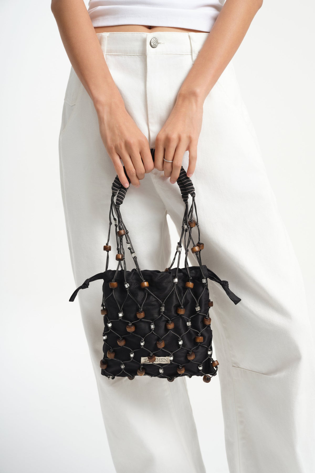 Tanchen 8/8 Bag Small // Chocolate & Black