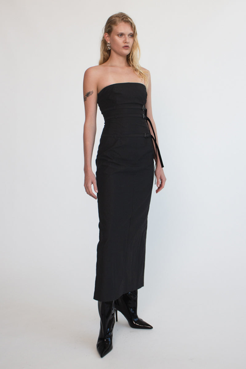 Kourh Skylar Midi Dress // Black