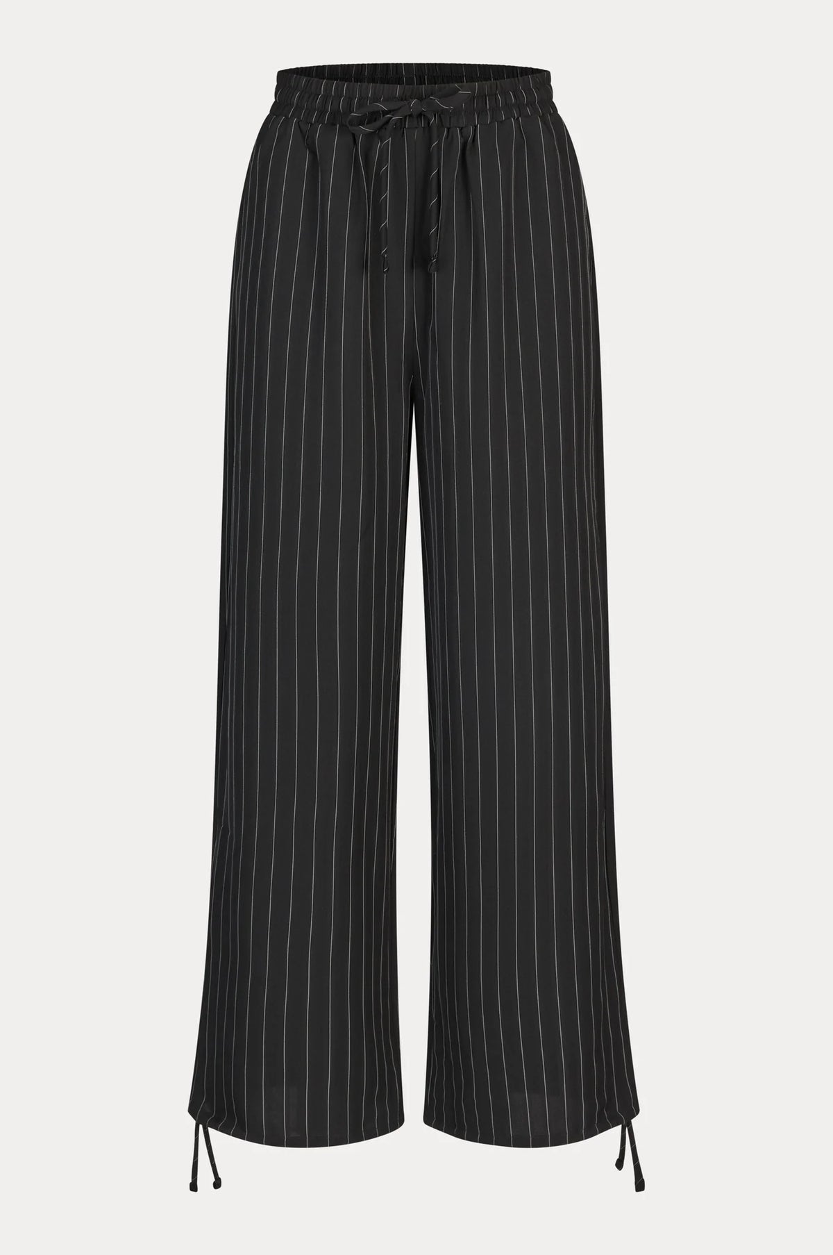 Oval Square Serena Trouser // Black Pinstripe