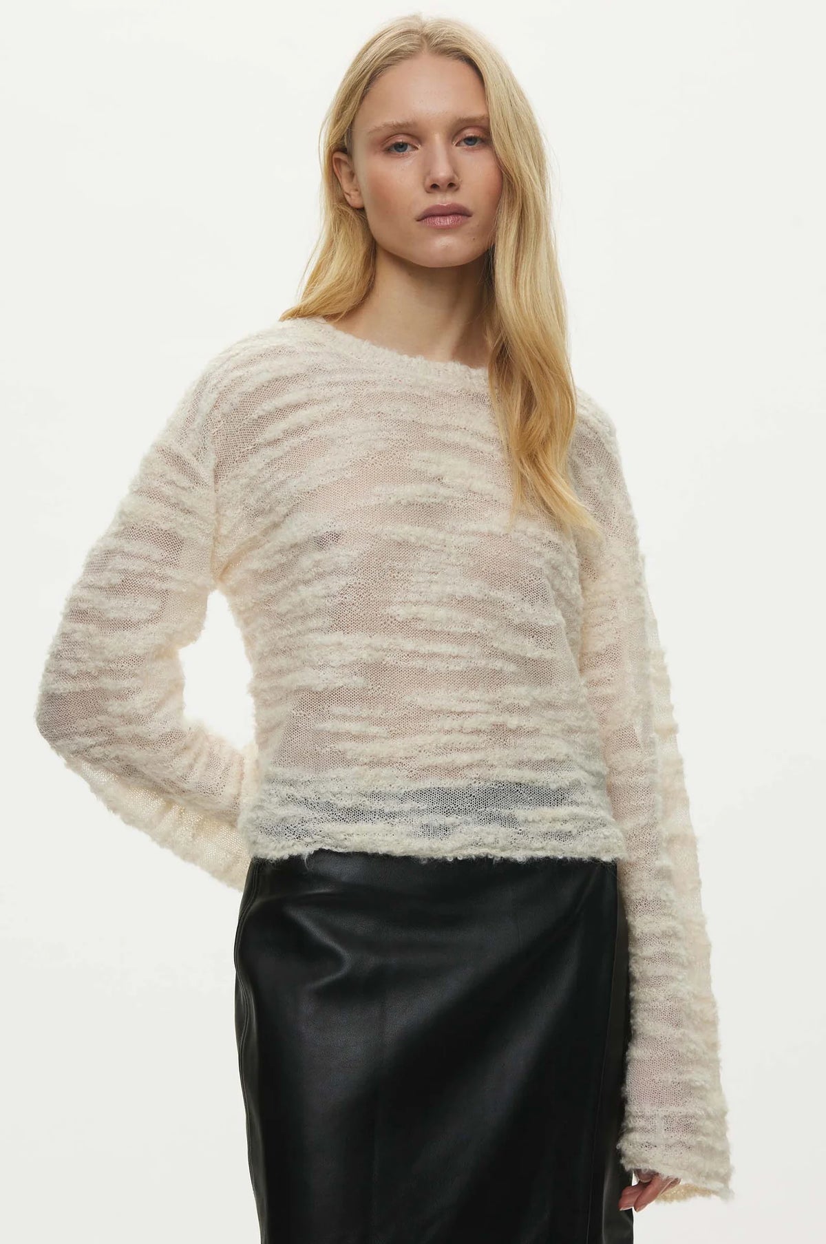 Oval Square Seta Knit Jumper // Off White