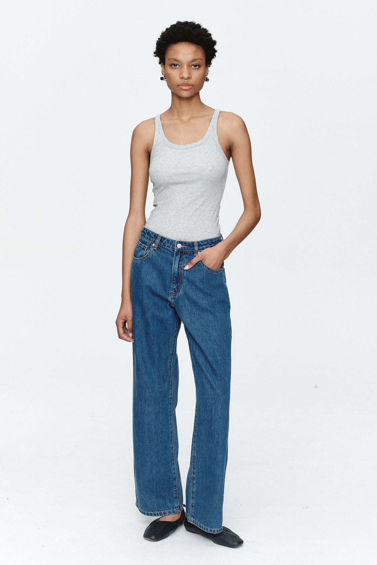 Marle Wide Leg Jean // Heritage Blue