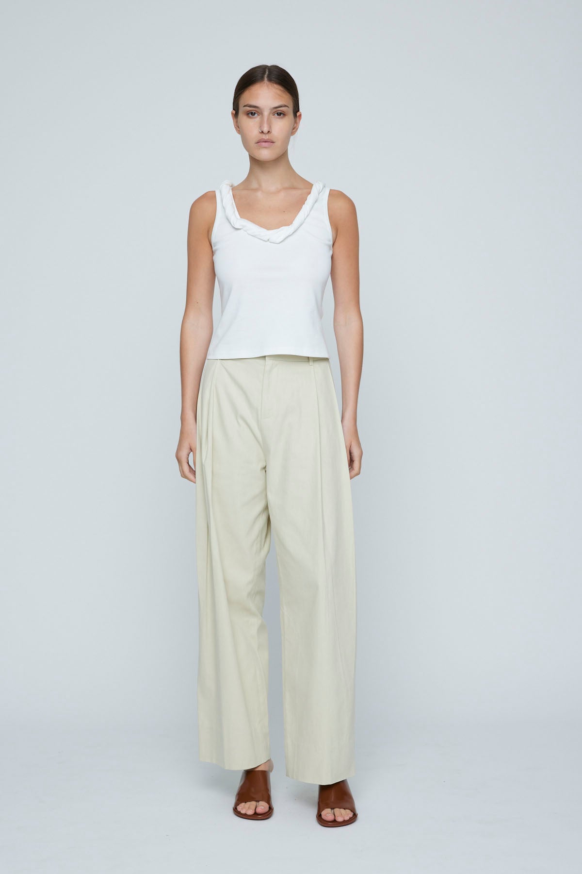 Wynn Hamlyn Charlie Trouser // Stone