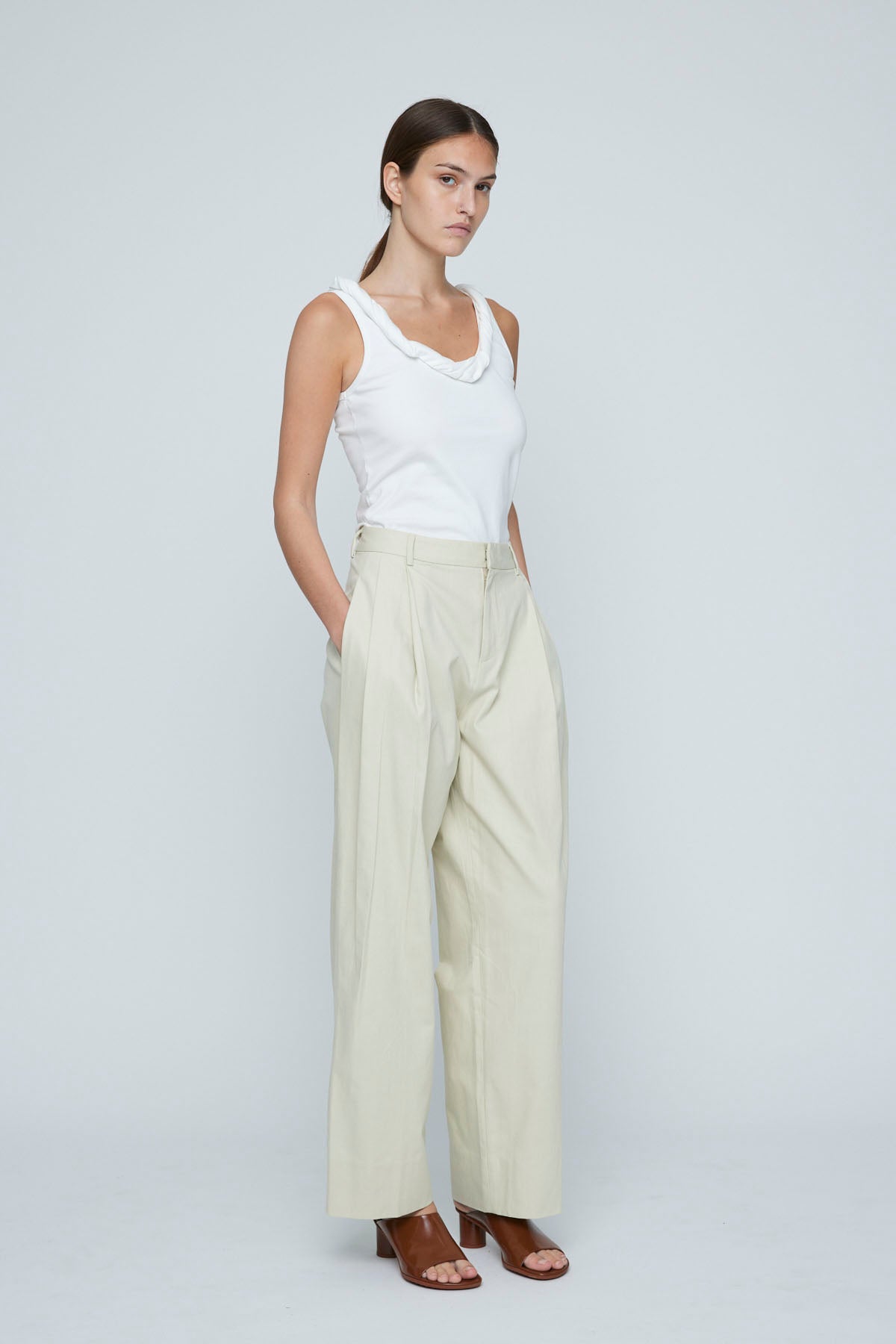 Wynn Hamlyn Charlie Trouser // Stone